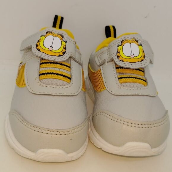 Nickelodeon Garfield Boys Gray & Orange Sneakers - Size 6 - Picture 3 of 7